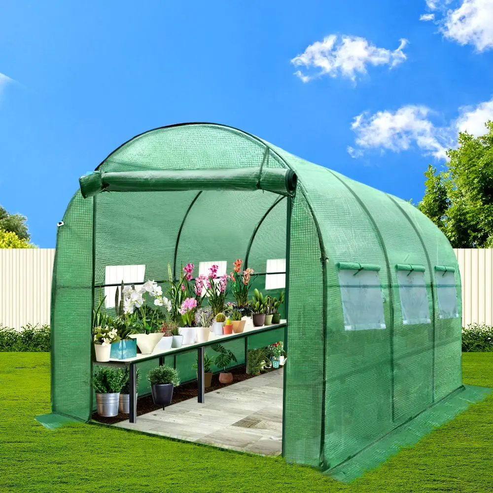 Green Fingers Greenhouse 3x2x2M Walk in Green House Tunnel Plant Garden Shed Dome - Best Sellers From $10