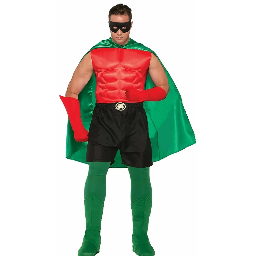 Forum Novelties Satin Super Hero Cape Halloween Party Costume Unisex Adult Green - Fashion
