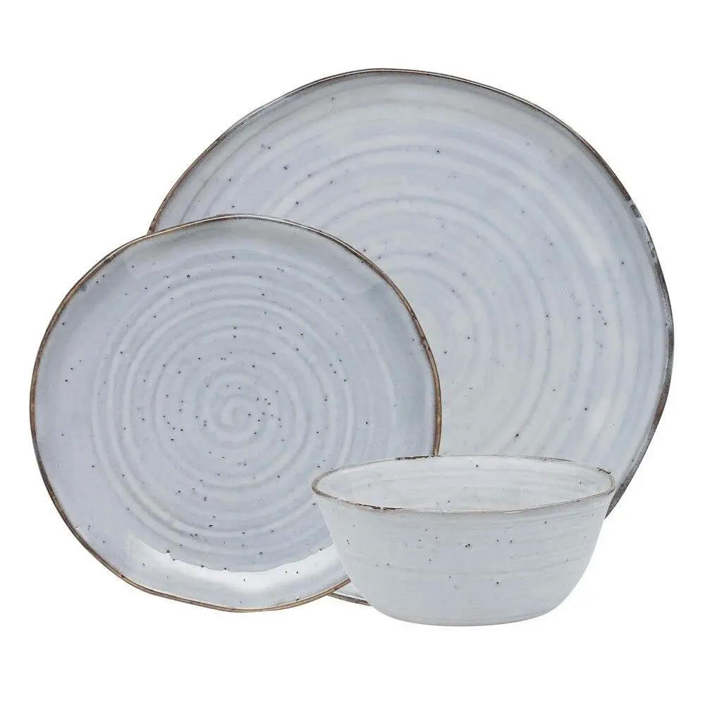 12pc Ecology Ottawa Orchid Dinner Set Dinner Plates/Side Plates/Noodle Bowls - Home & Garden