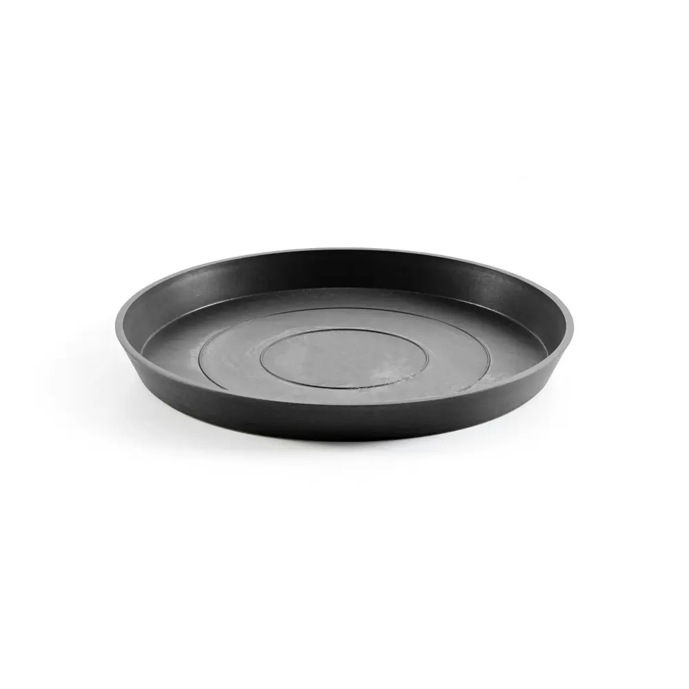 Ecopots Plant Pot Saucer Round 44.5 Dark Grey 44.5x3.5cm Home Indoor/Outdoor - Home & Garden