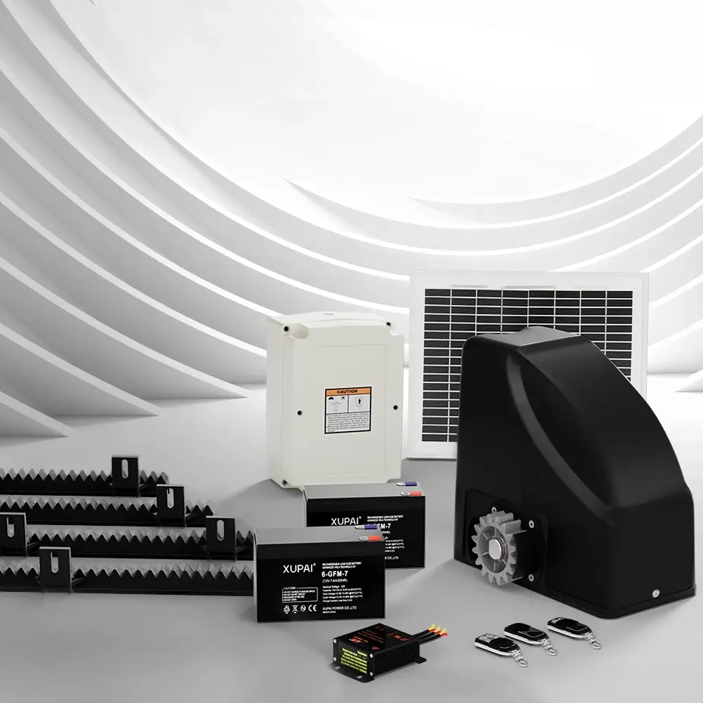LockMaster Automatic Sliding Gate Opener Kit 10W Solar 4M 600KG - Hardware