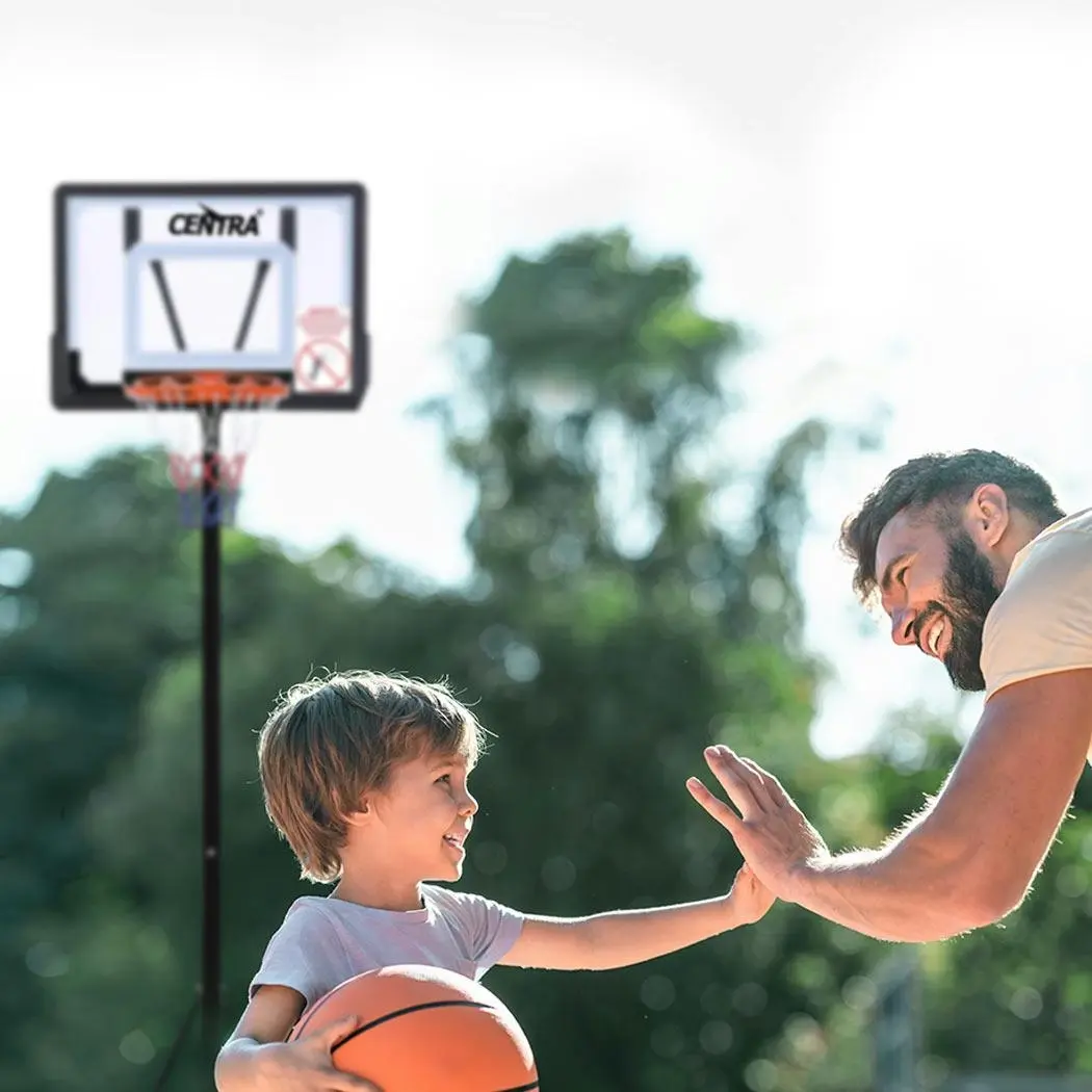 Basketball Hoop Stand System Height Adjustable Portable with Large Backboard Net - Sports & Outdoor