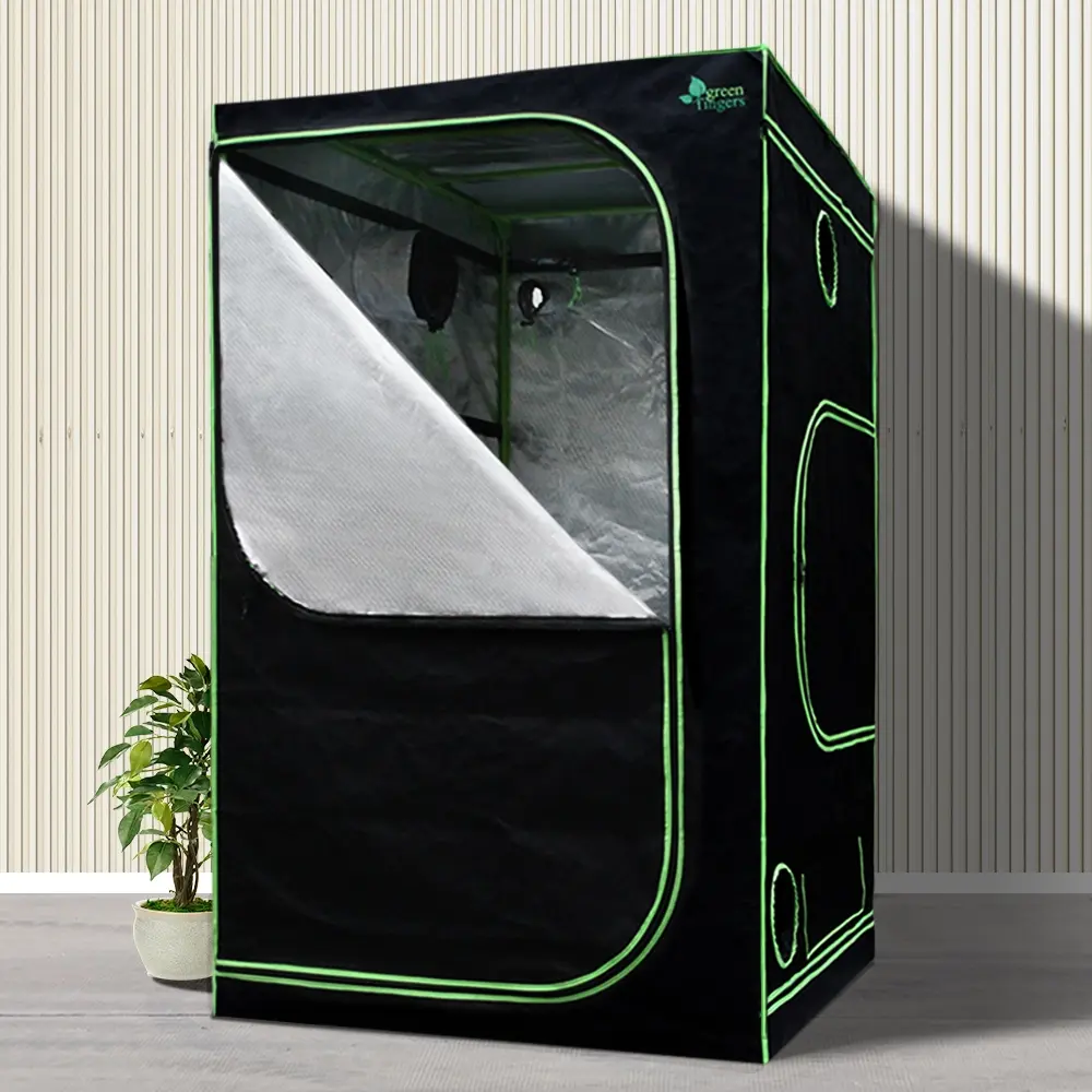 Green Fingers Grow Tent 100x100x200CM Hydroponics Kit Indoor Plant Room System - Home & Garden
