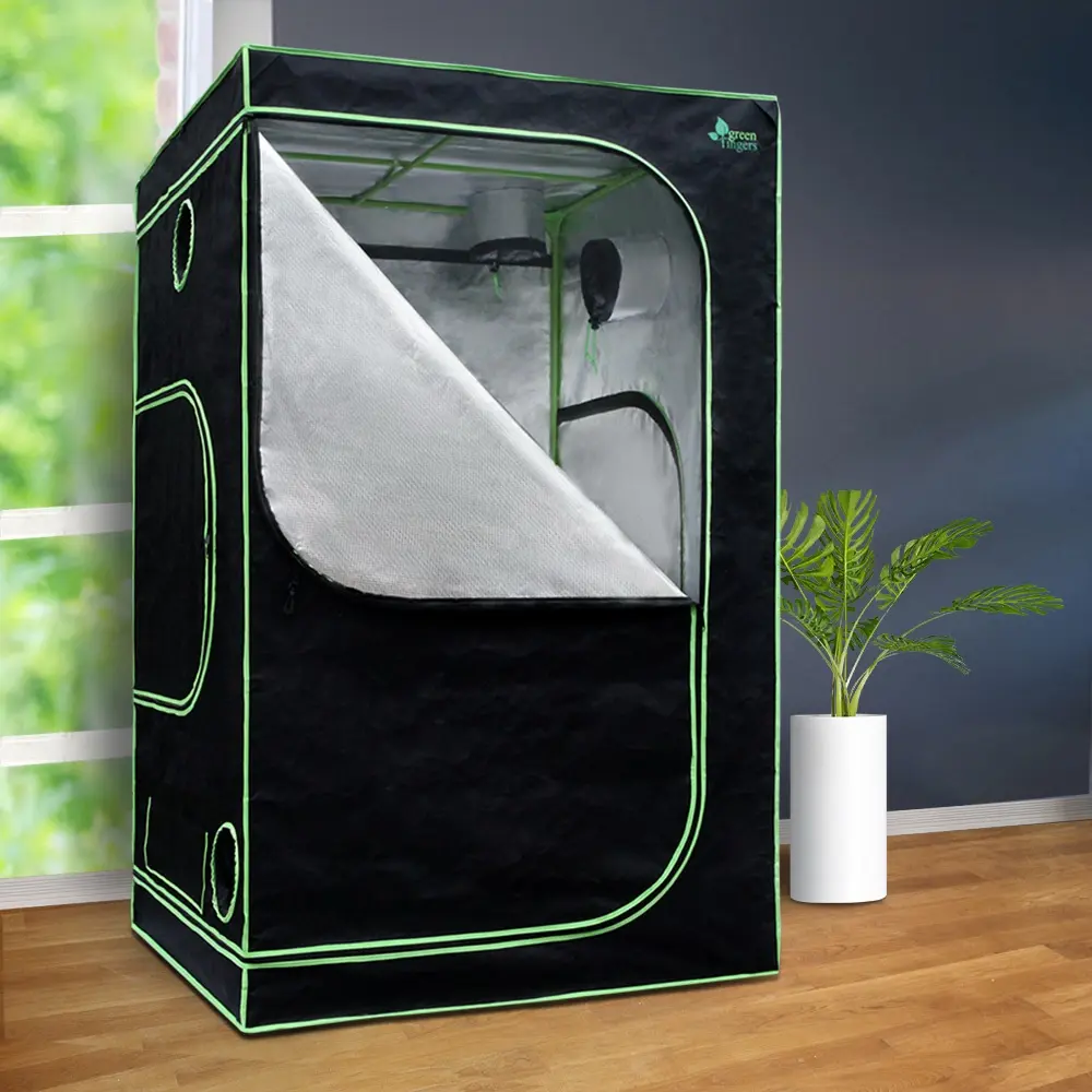 Green Fingers Grow Tent 120x120x200CM Hydroponics Kit Indoor Plant Room System - Home & Garden