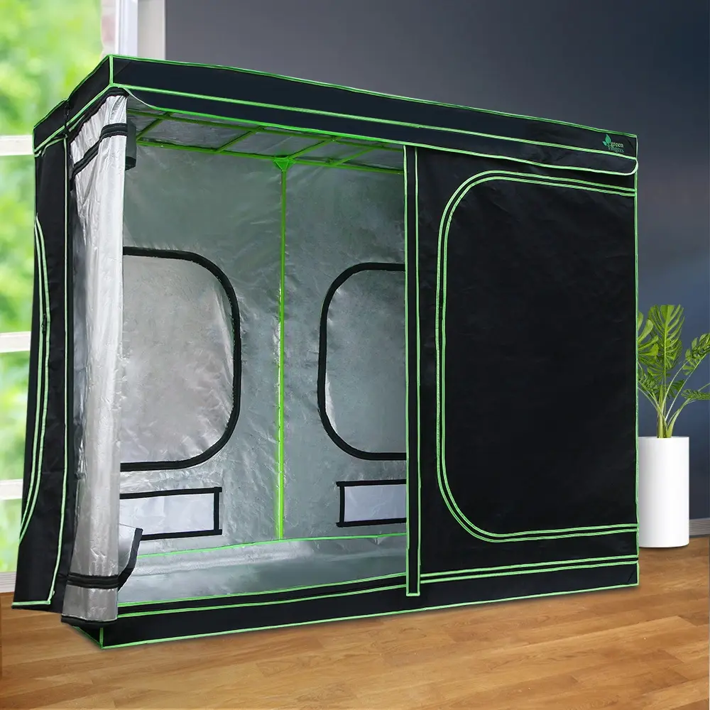 Green Fingers Grow Tent 240x120x200CM Hydroponics Kit Indoor Plant Room System - Home & Garden