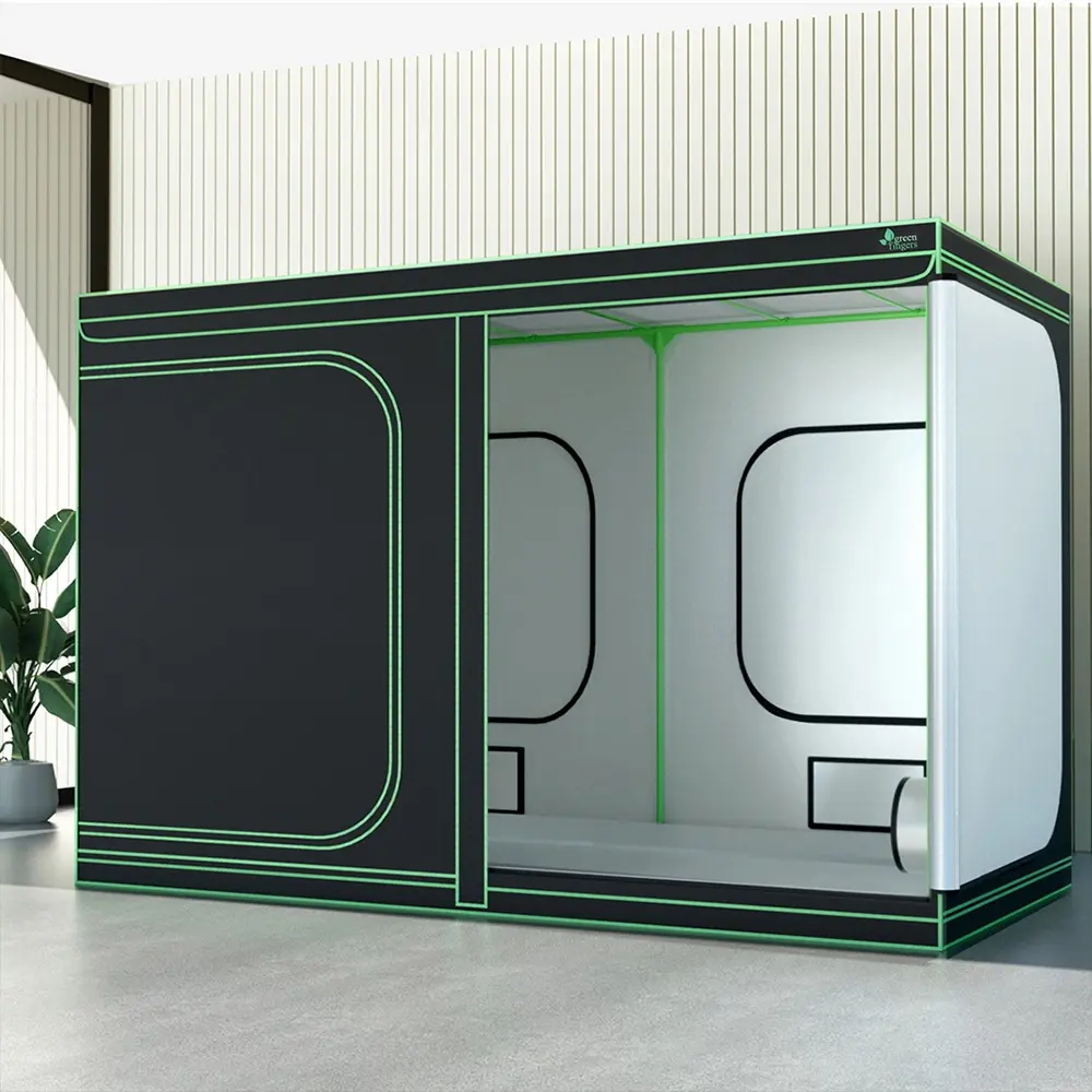 Green Fingers Grow Tent Kits 300x150x200cm Hydroponics Indoor Plant Grow System - Home & Garden