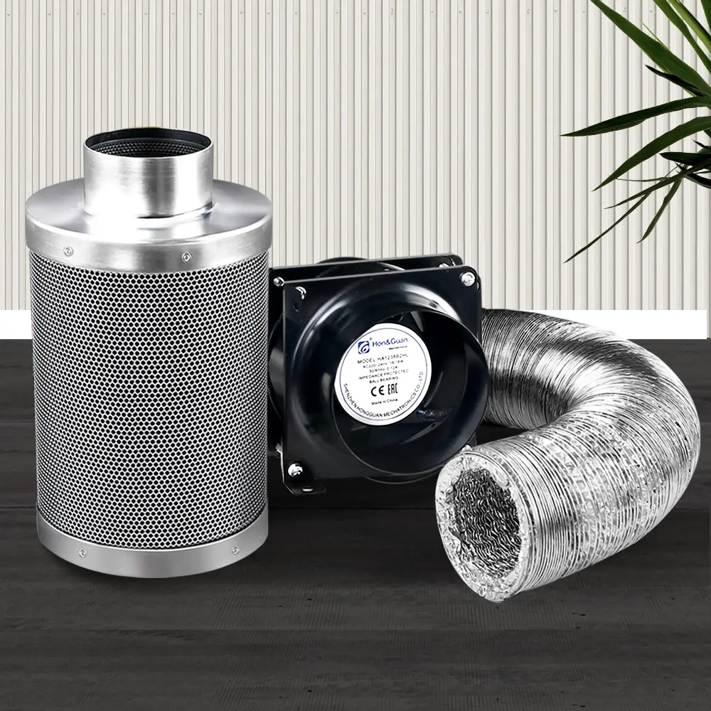 Green Fingers 4"Ventilation Kit Fan Hydroponics Grow Tent Kit Carbon Filter Duct,Green Fingers 4"Ventilation Kit Fan Hydroponics Grow Tent Kit Carbon Filter Duct - Home & Garden