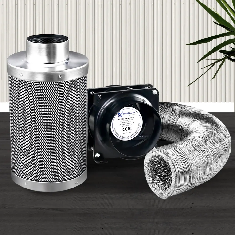 Green Fingers 6"Ventilation Kit Fan Hydroponics Grow Tent Kit Carbon Filter Duct,Green Fingers 6"Ventilation Kit Fan Hydroponics Grow Tent Kit Carbon Filter Duct - Home & Garden