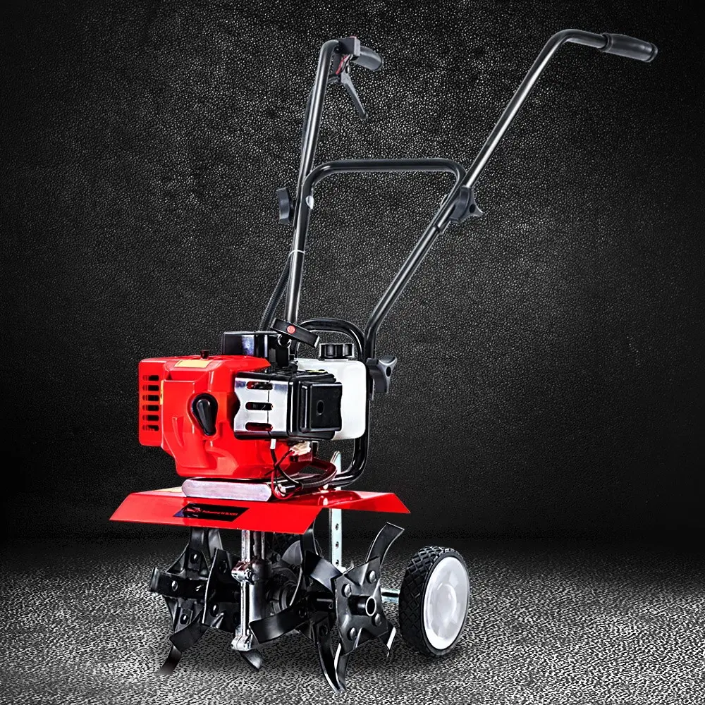 Giantz 65CC Tiller Rototiller Garden Cultivator 4 Blades Soil Power Rotary Hoe - Handyman Heaven Sale