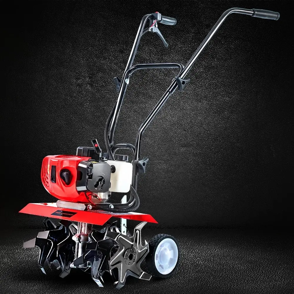 Giantz 65CC Tiller Rototiller Garden Cultivator 6 Blades Soil Power Rotary Hoe - Handyman Heaven Sale