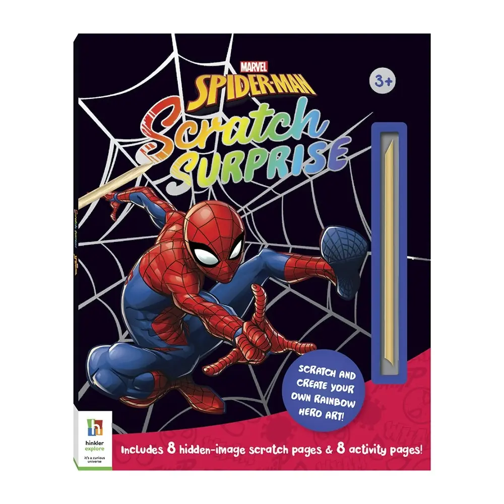 Kaleidoscope Scratch Surprise Spider-Man Kids/Children Art Activity Book 3-6y