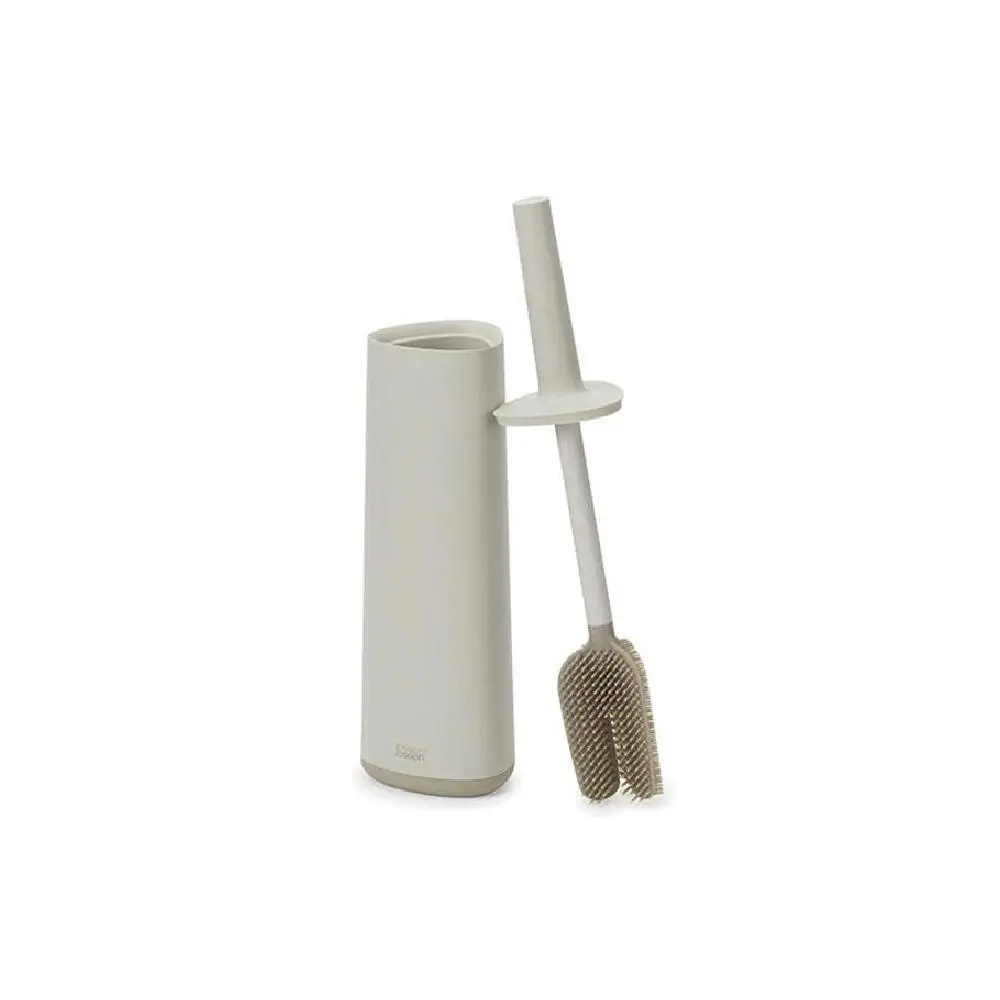 Joseph & Joseph 10.5cm Flex 360 Toilet Cleaning Brush w/ Storage Holder Ecru - Home & Garden