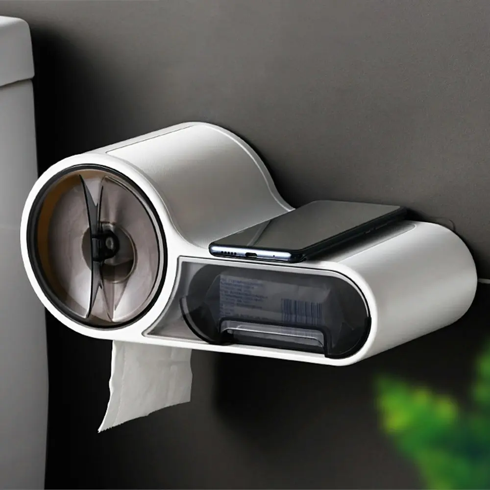 Free Punching Wall Mounted Bathroom Toilet Paper Holder - Home & Garden