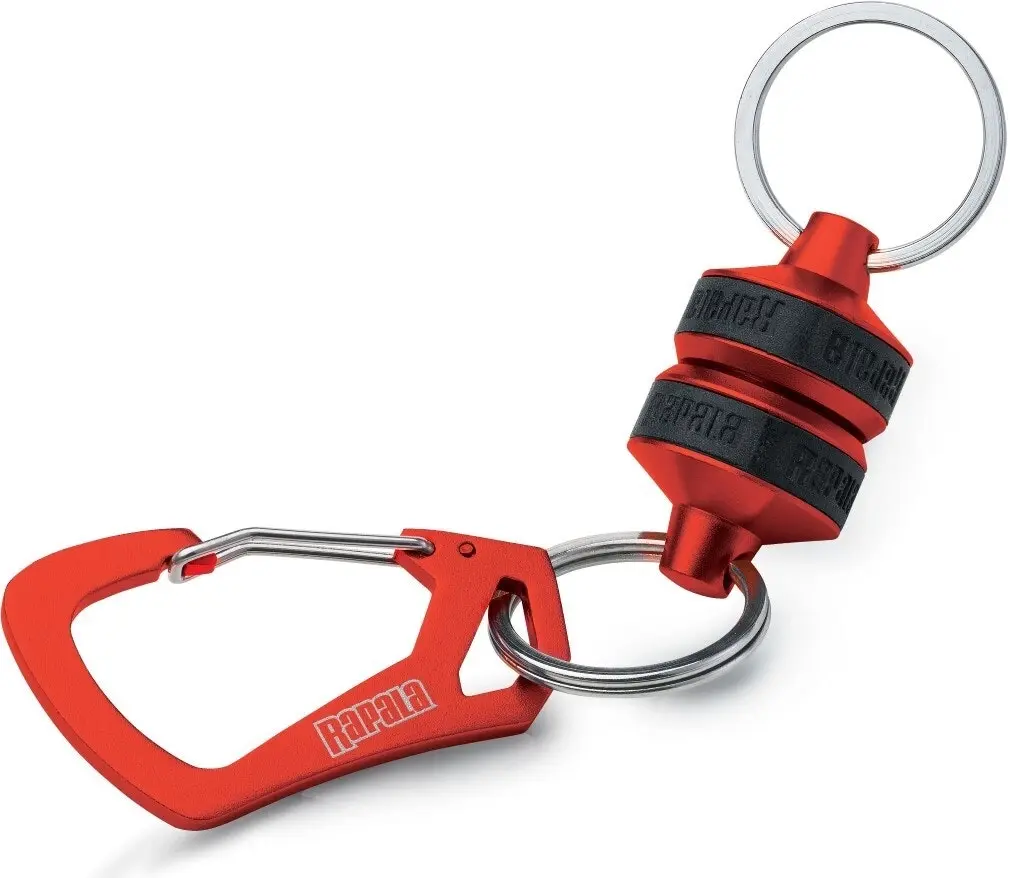 Red Rapala RCD Magnetic Release Fishing Carabiner - Sports & Outdoor