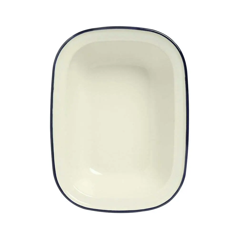 Wiltshire Double Coated Porcelain Enamel Oblong Pie Dish 1L 21.5x15cm Blue - Home & Garden