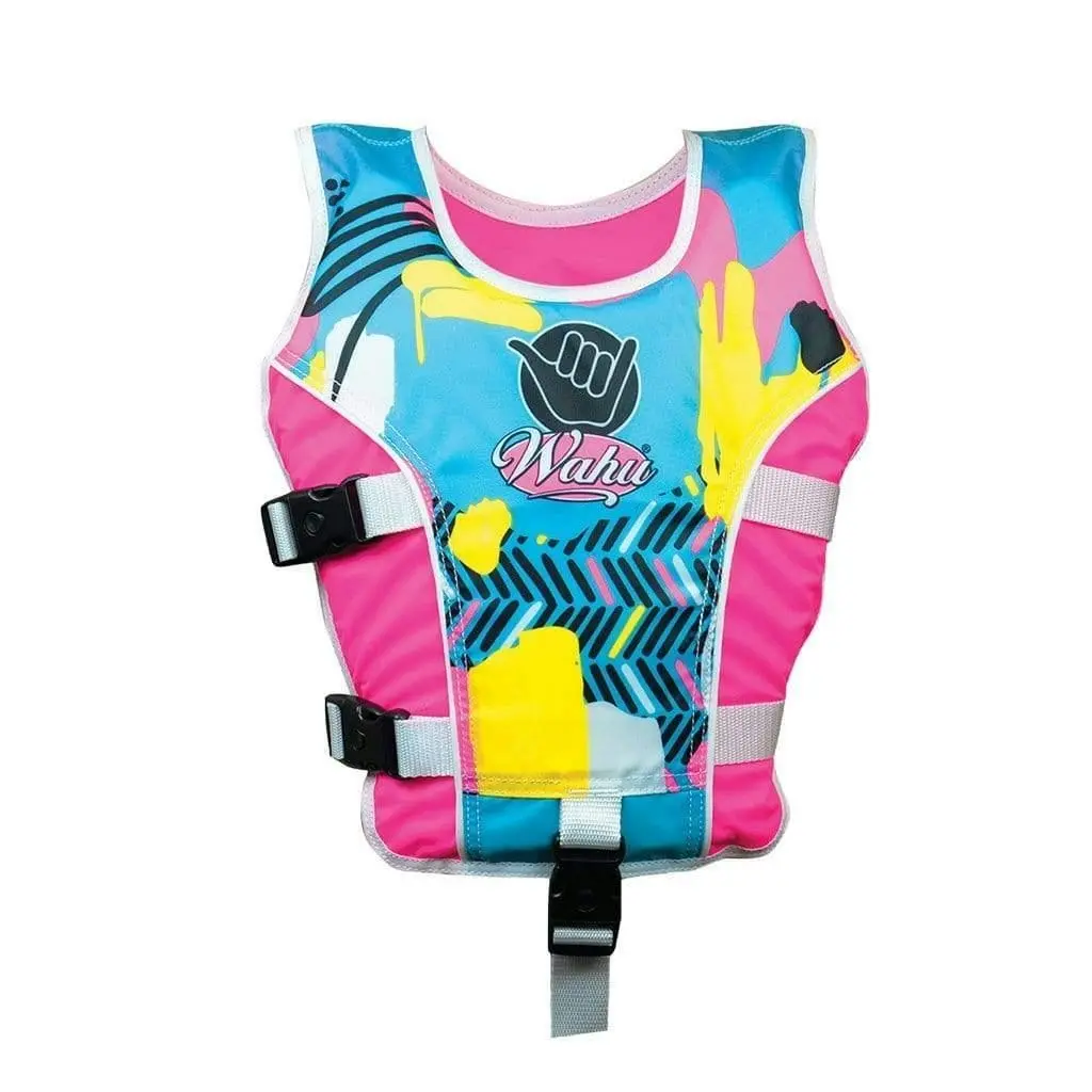 Wahu Swim/Life Vest/Jacket Child Medium Pink 20-30kg 4-5y Swimming/Water