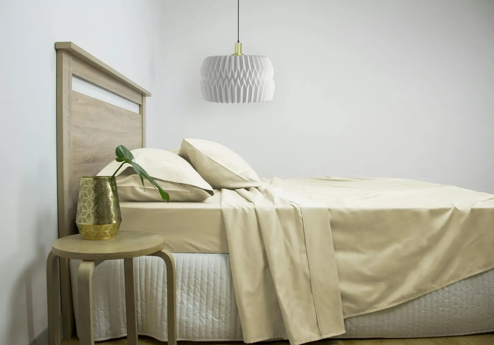 Ardor 2500TC Cotton Rich King Bed Size Fitted Sheet Set w/ 2x Pillowcases Linen - Home & Garden