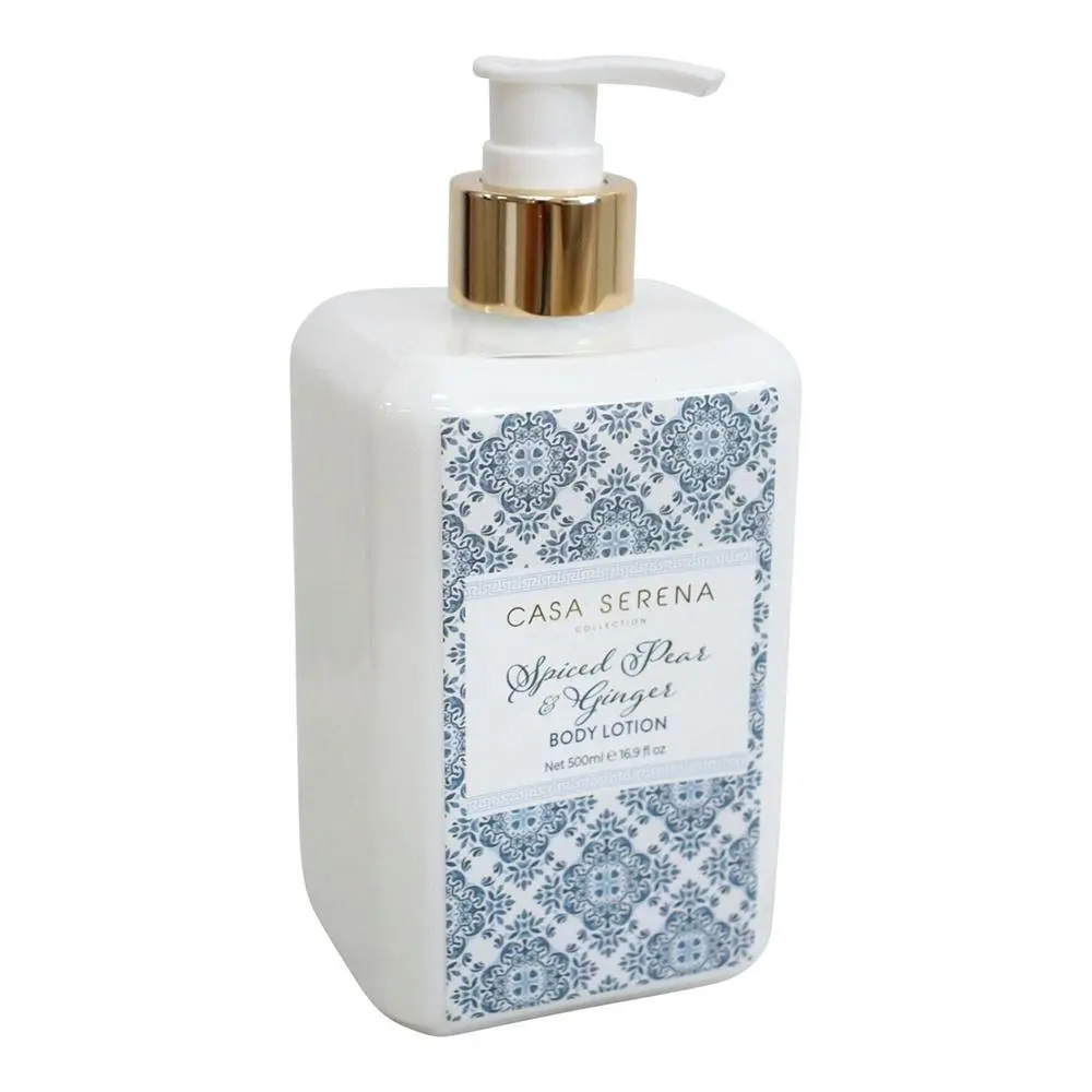 Casa Serena 500ml Body Lotion/Moisturiser Hand/Skin Cream Spiced Pear & Ginger - Beauty