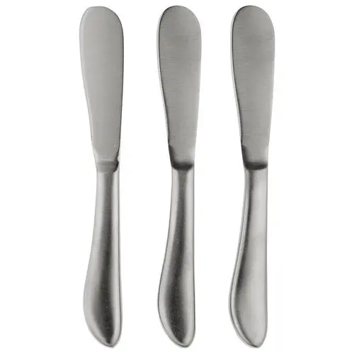 3pc Tempa Fromagerie Silver Spreader Knife Stainless Steel Kitchen/Food/Cooking - Home & Garden