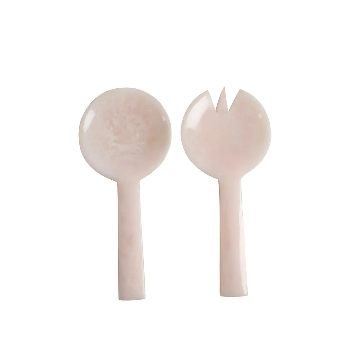 Ophelia 2pc Resin Salad Servers 23cm - Pearl