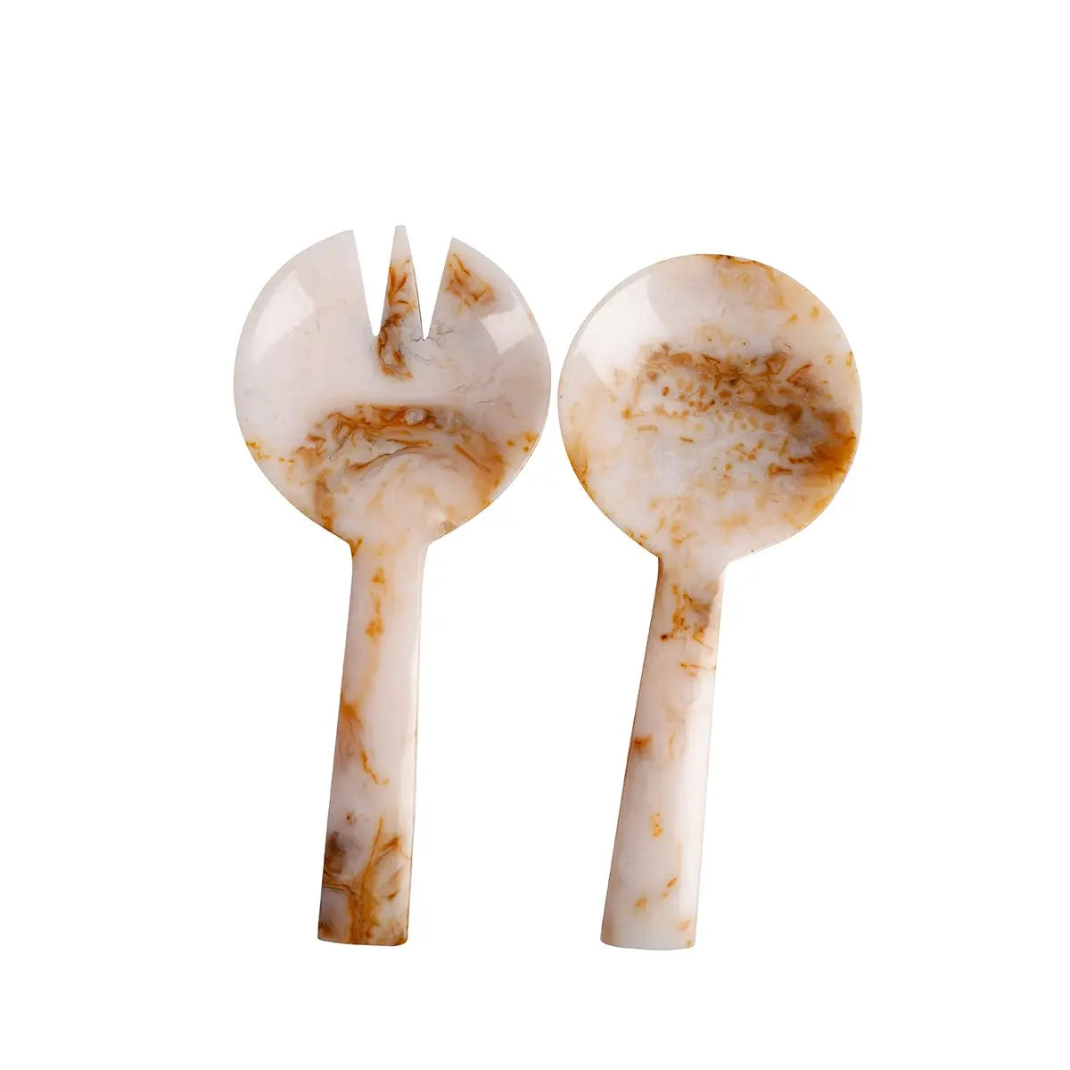 Ophelia 2pc Resin Salad Servers 23cm - Amber