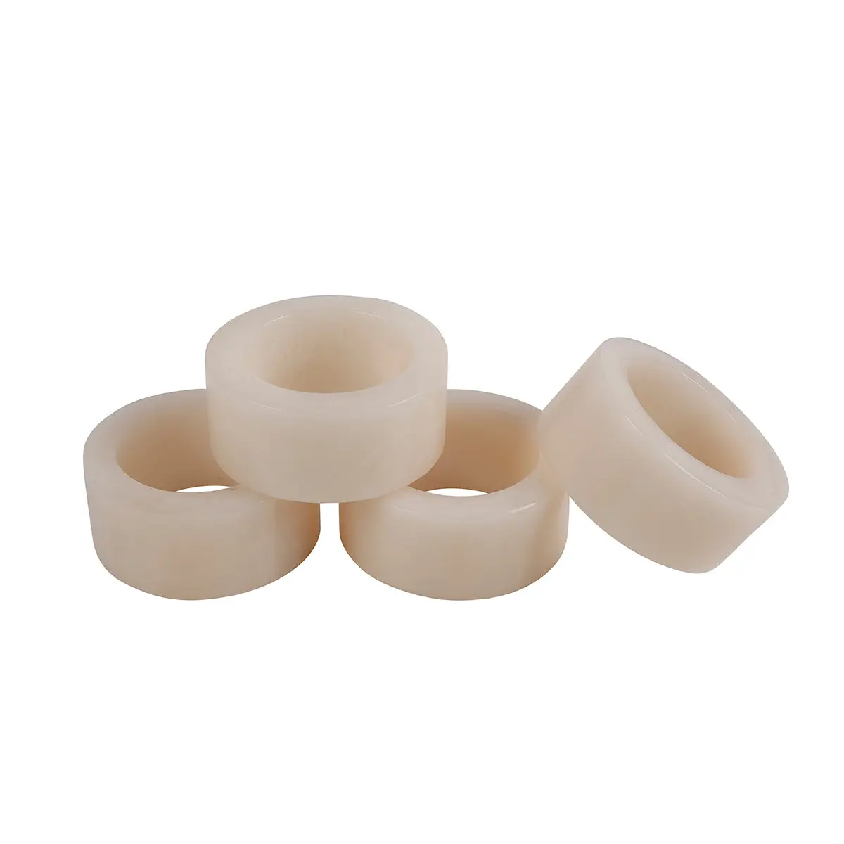 Ophelia Set of 4 Resin Napkin Rings - Pearl