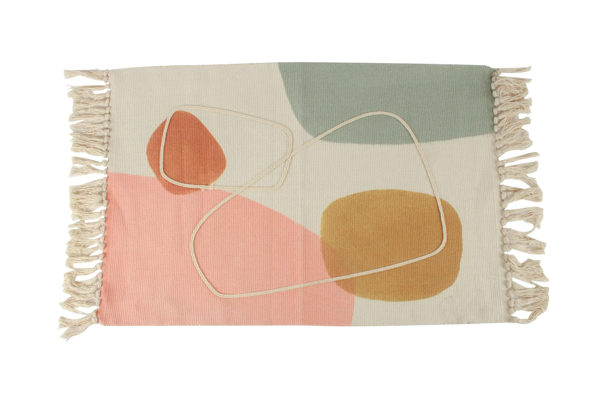 Valencia Pastel Tassel Rug 90 x 60 cm - Home & Garden