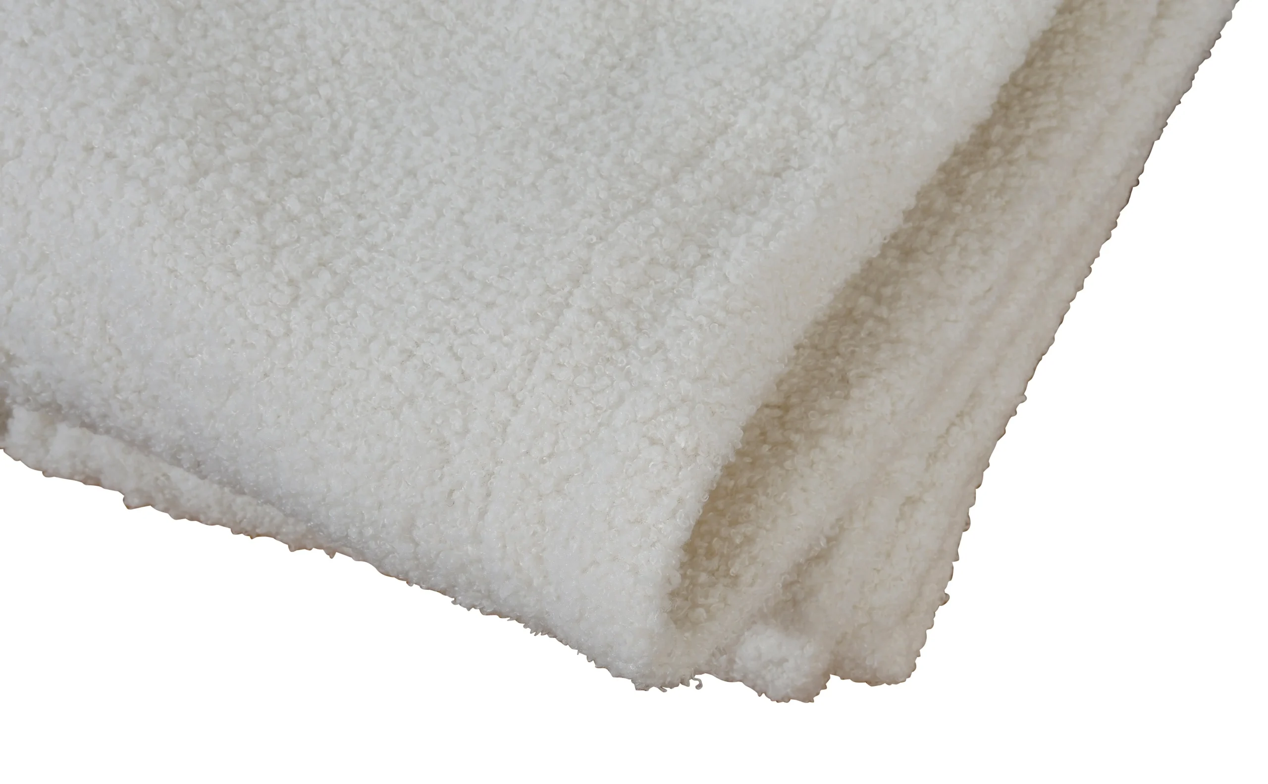 160cm White Boucle Blanket/Throw - Home & Garden