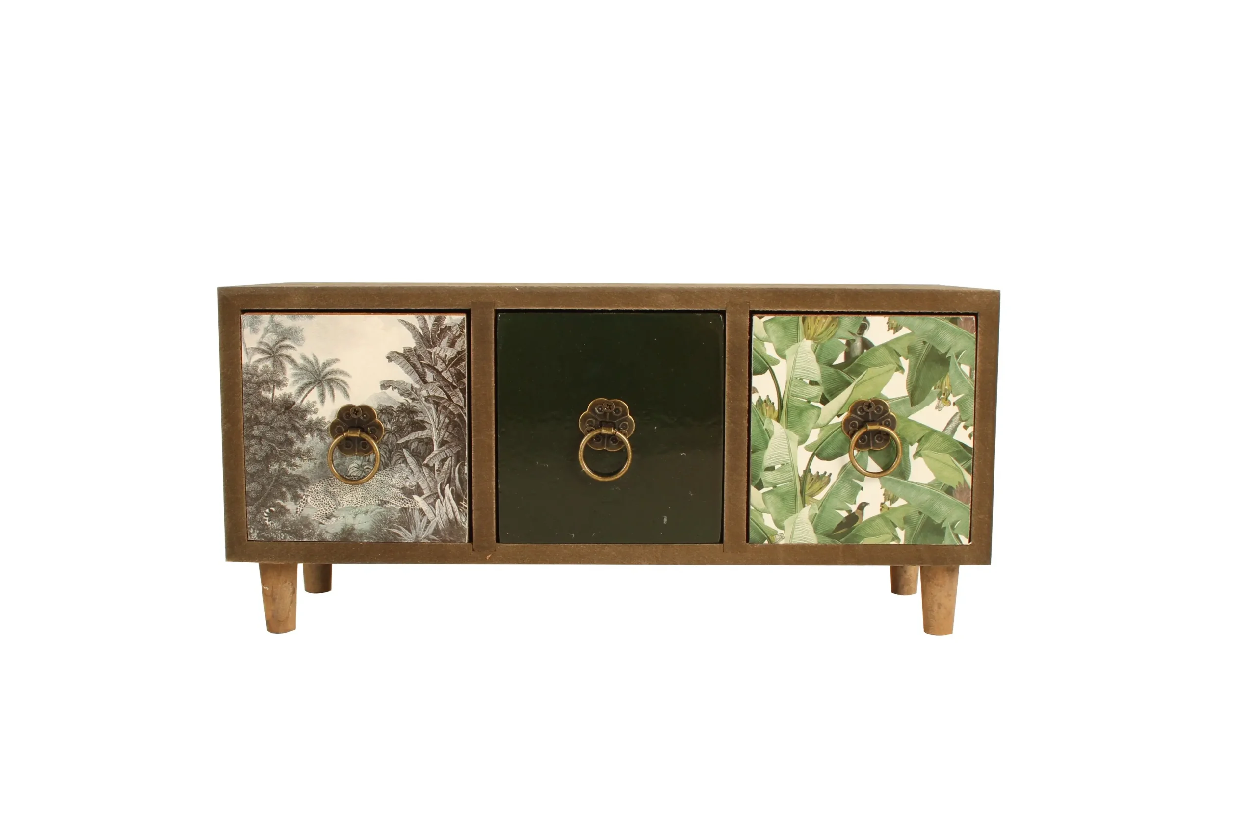 Lucaz Jungle 3 Draw Mini Draws 28 x 13 x 11 cm - Home & Garden