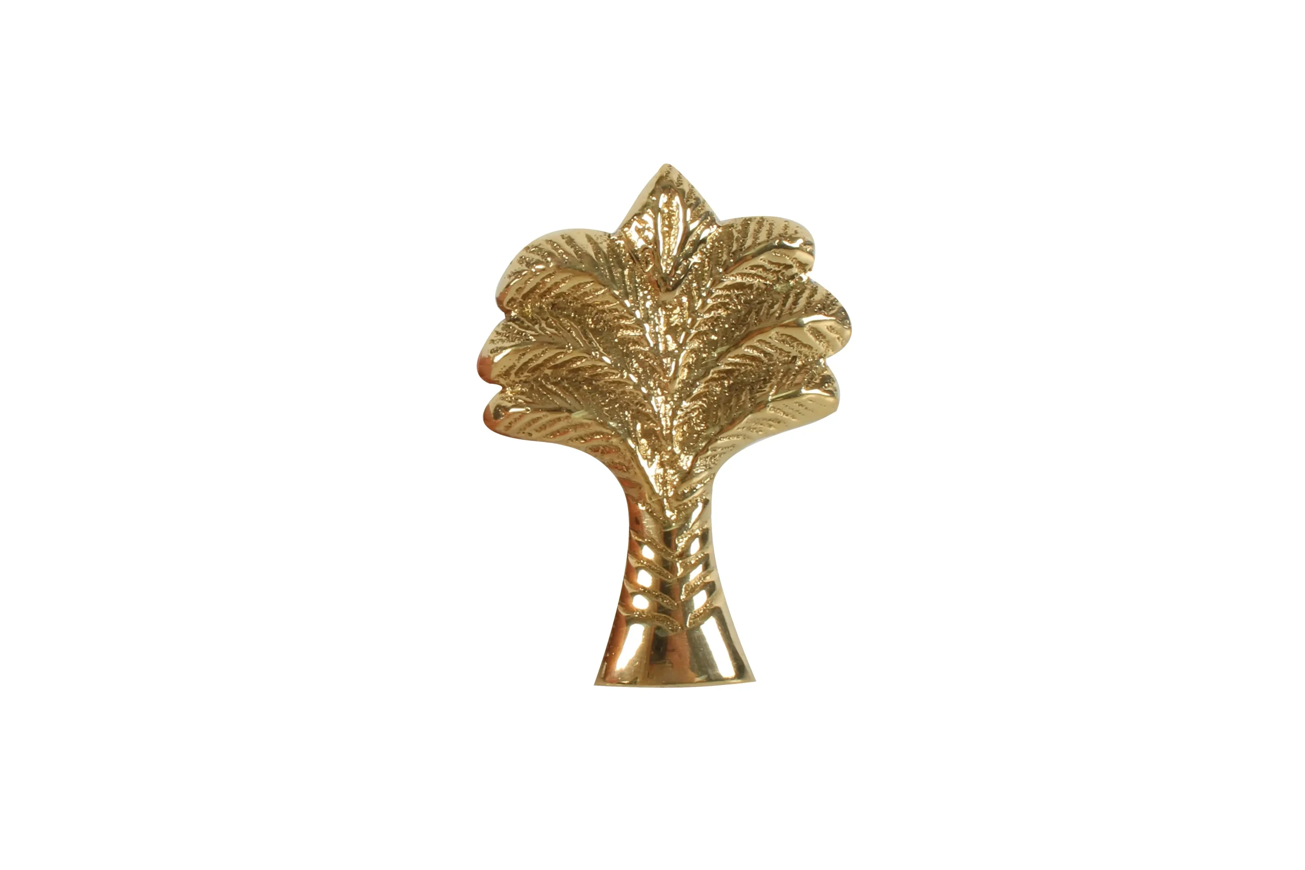 Belize Brass Palm Tree Knob 6 x 4cm - Hardware