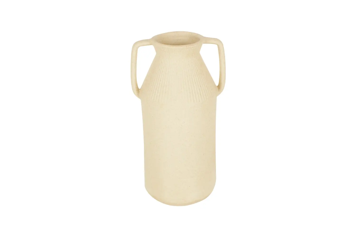 Minna Sand Finish Vase 25 x 13 x 10.5cm - Home & Garden