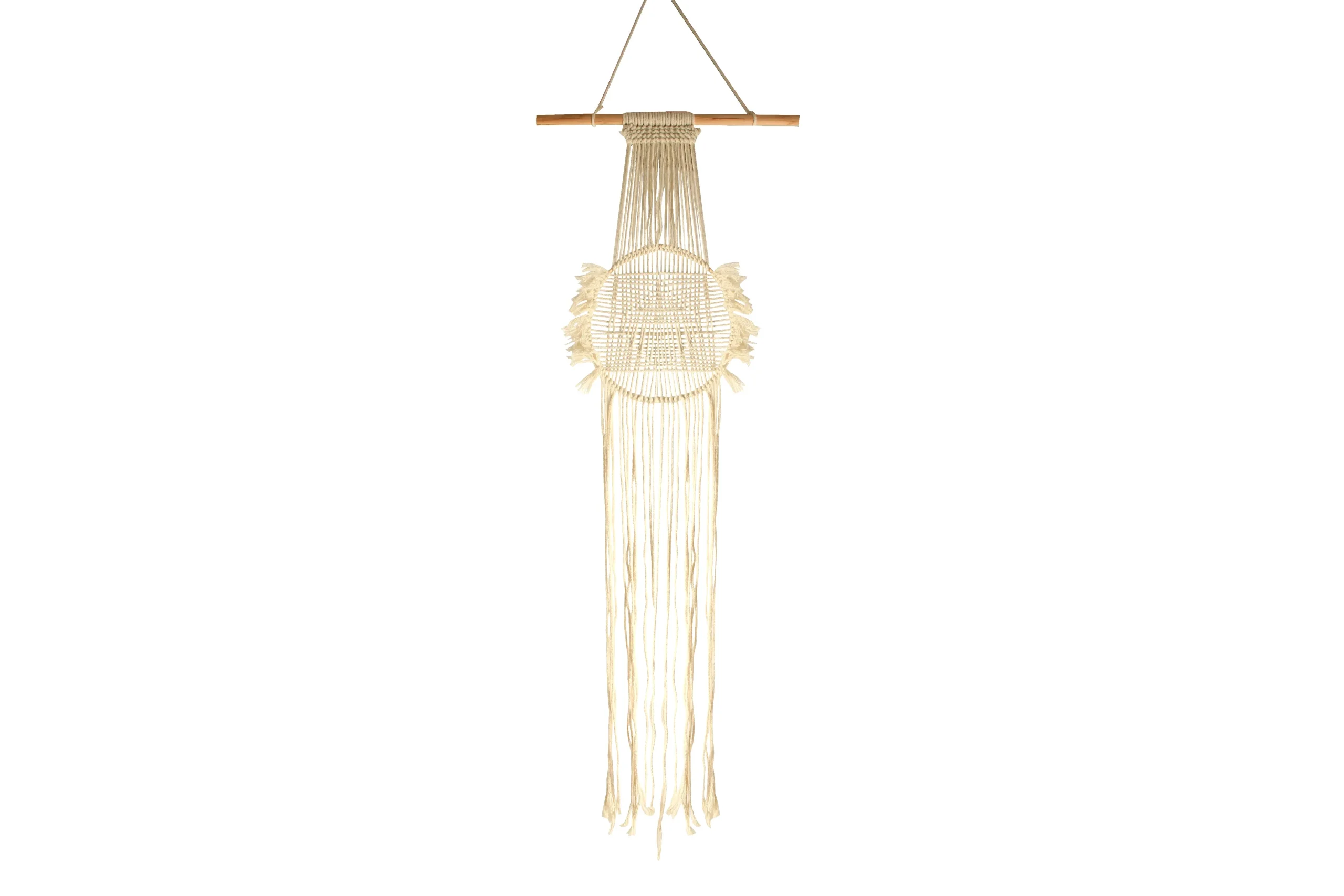 Adaline Macrame Bamboo Wall Deco 110 cm - Home & Garden