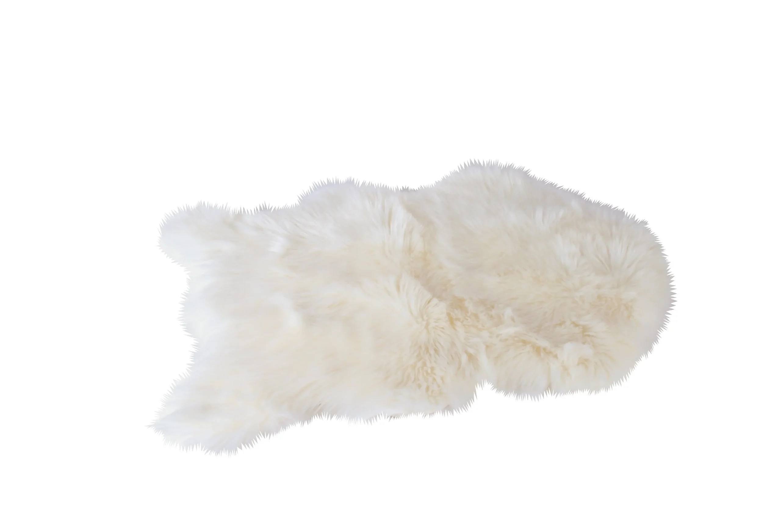 Luxe Emery Faux Pelt White 90 x 60 cm - Home & Garden