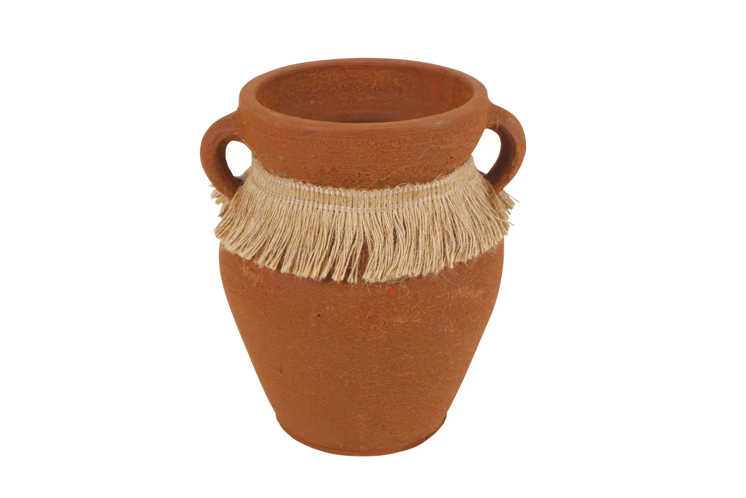 Aicha Terracotta Vase 21cm - Home & Garden