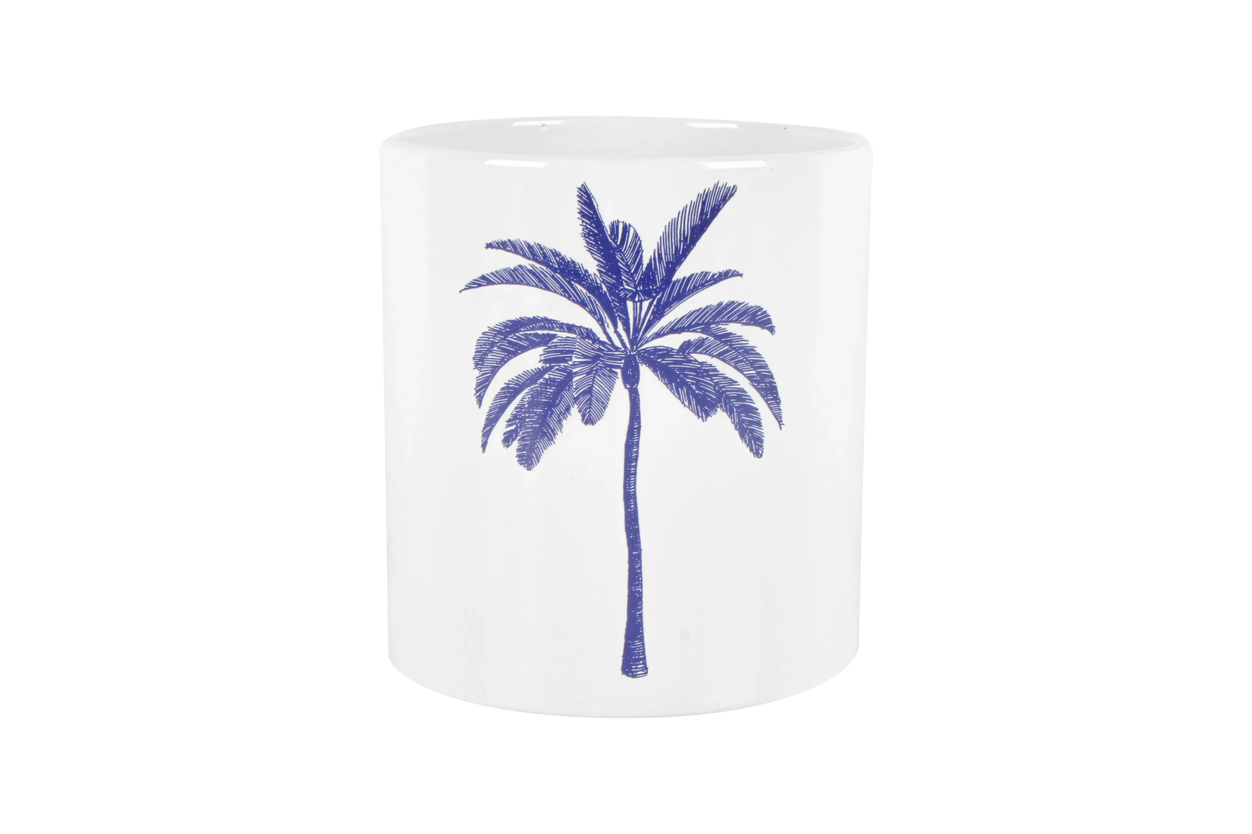 Belize Blue Palm Dolomite Pot 17 x 15 x 15cm - Home & Garden