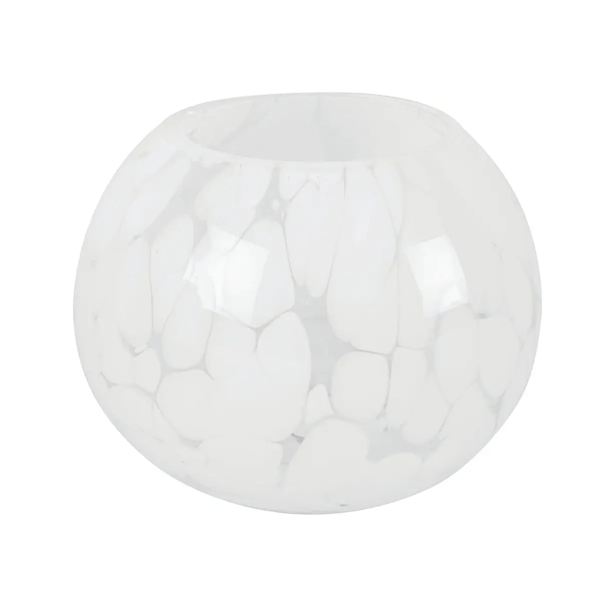 Mia Marble Round Glass Vase 12 x 10cm - Home & Garden