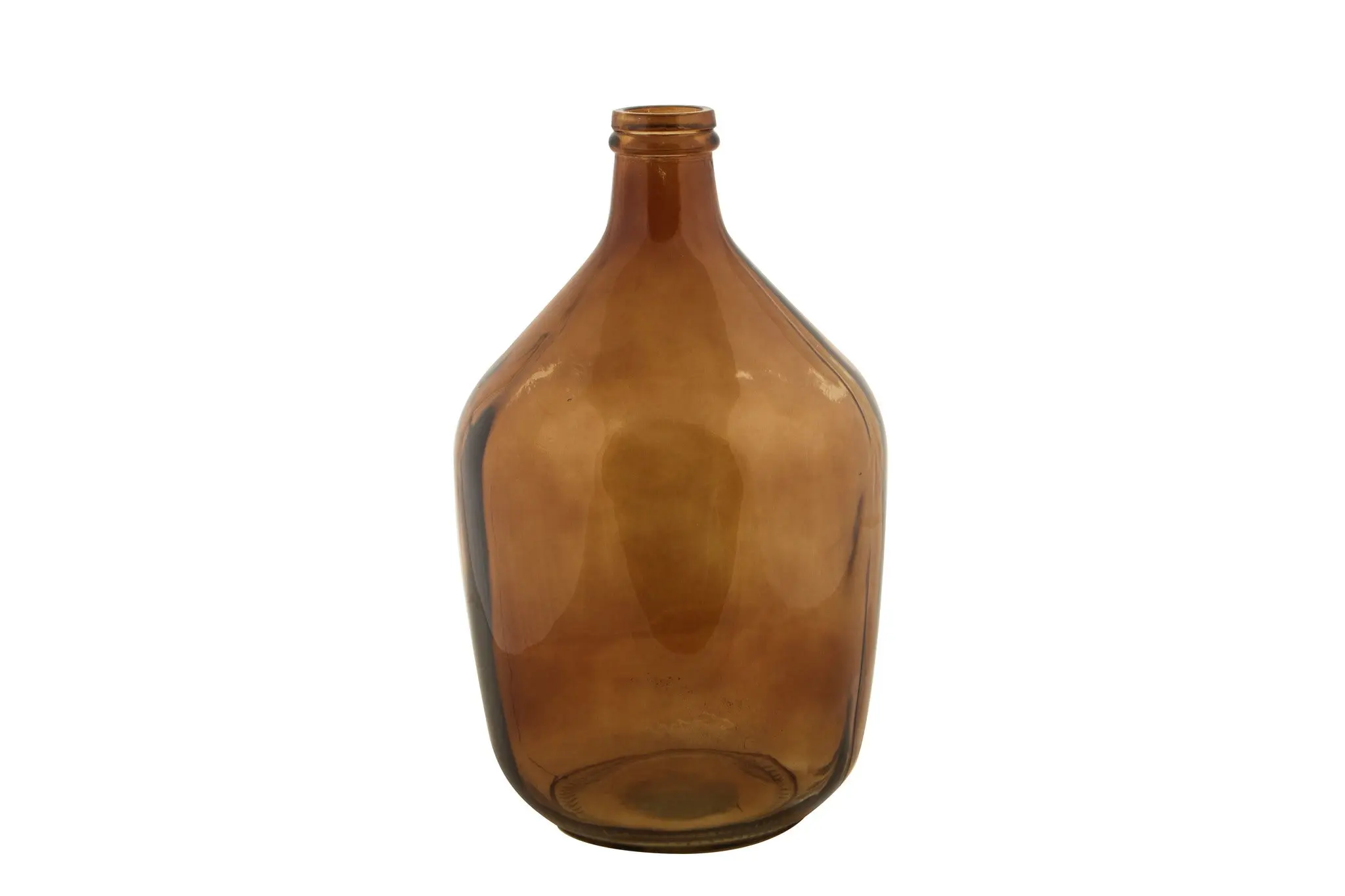 Burch Bottle Neck Glass Vase Burnt Orange 38 x 23 x 23cm - Home & Garden