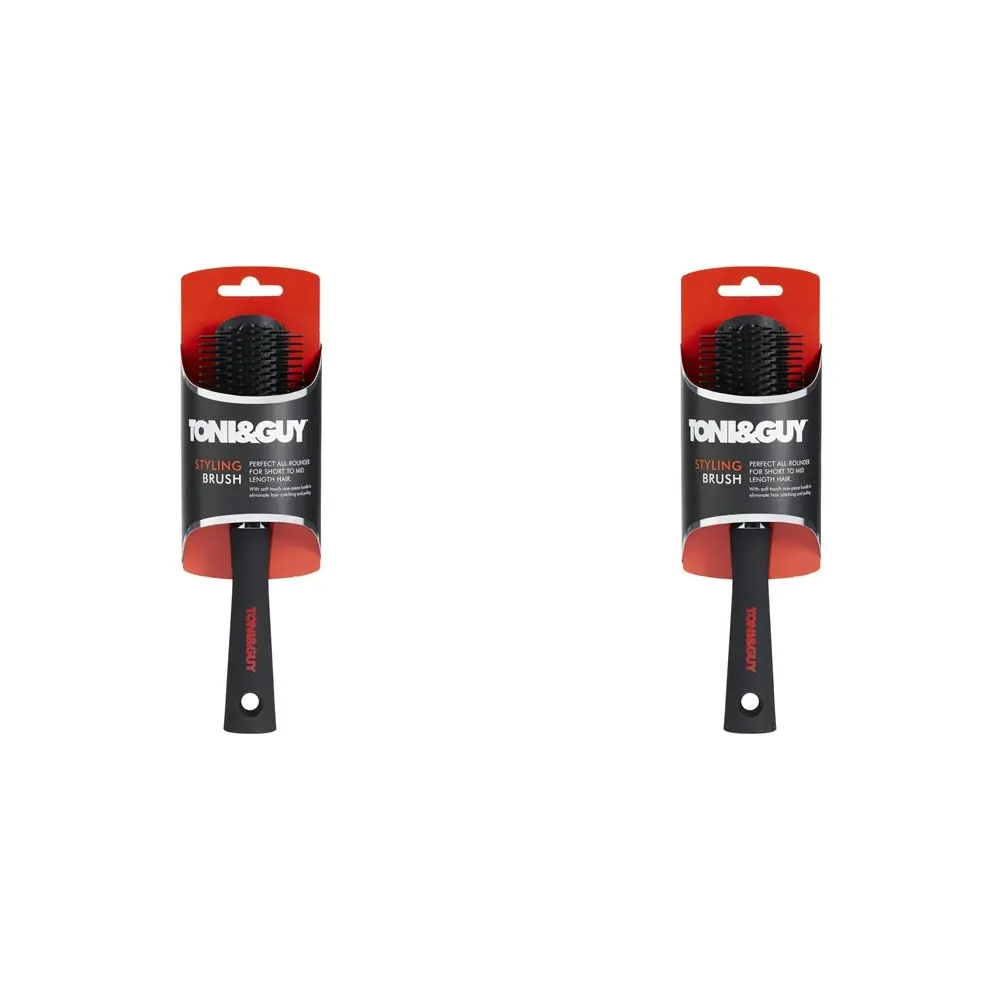 2x Toni & Guy Premium Durable Styling Brush Hair Grooming/Care Accessories Set - Beauty