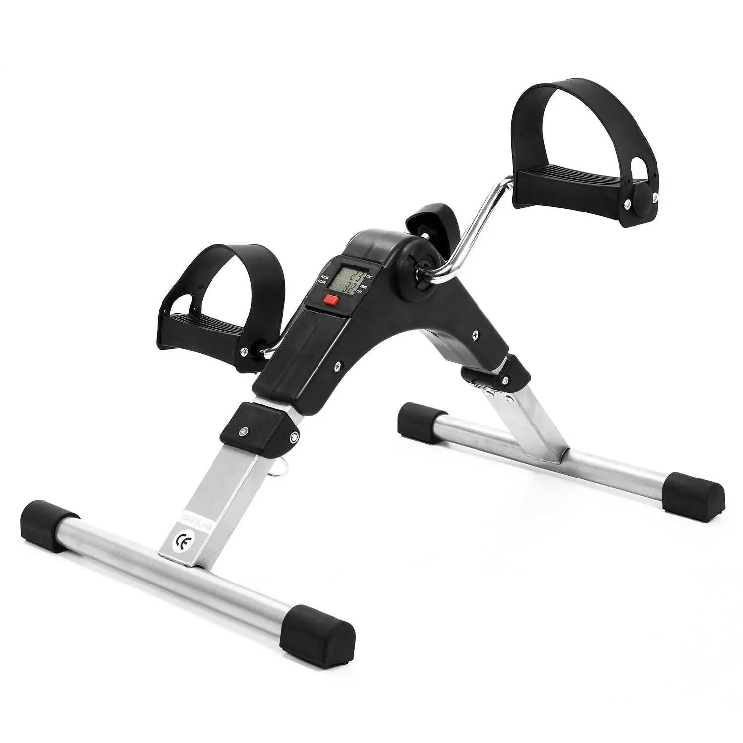 TODO Mini Folding Exercise Bike Pedal Trainer Gym Under Office Desk Cycle Arm/ Leg Workout - Beauty