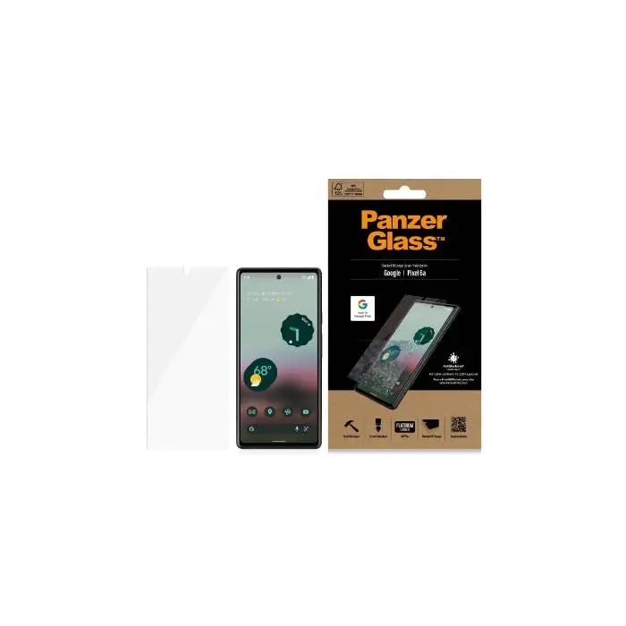 PanzerGlass Case-Friendly Glass Screen Protector Guard For Google Pixel 6a Clear