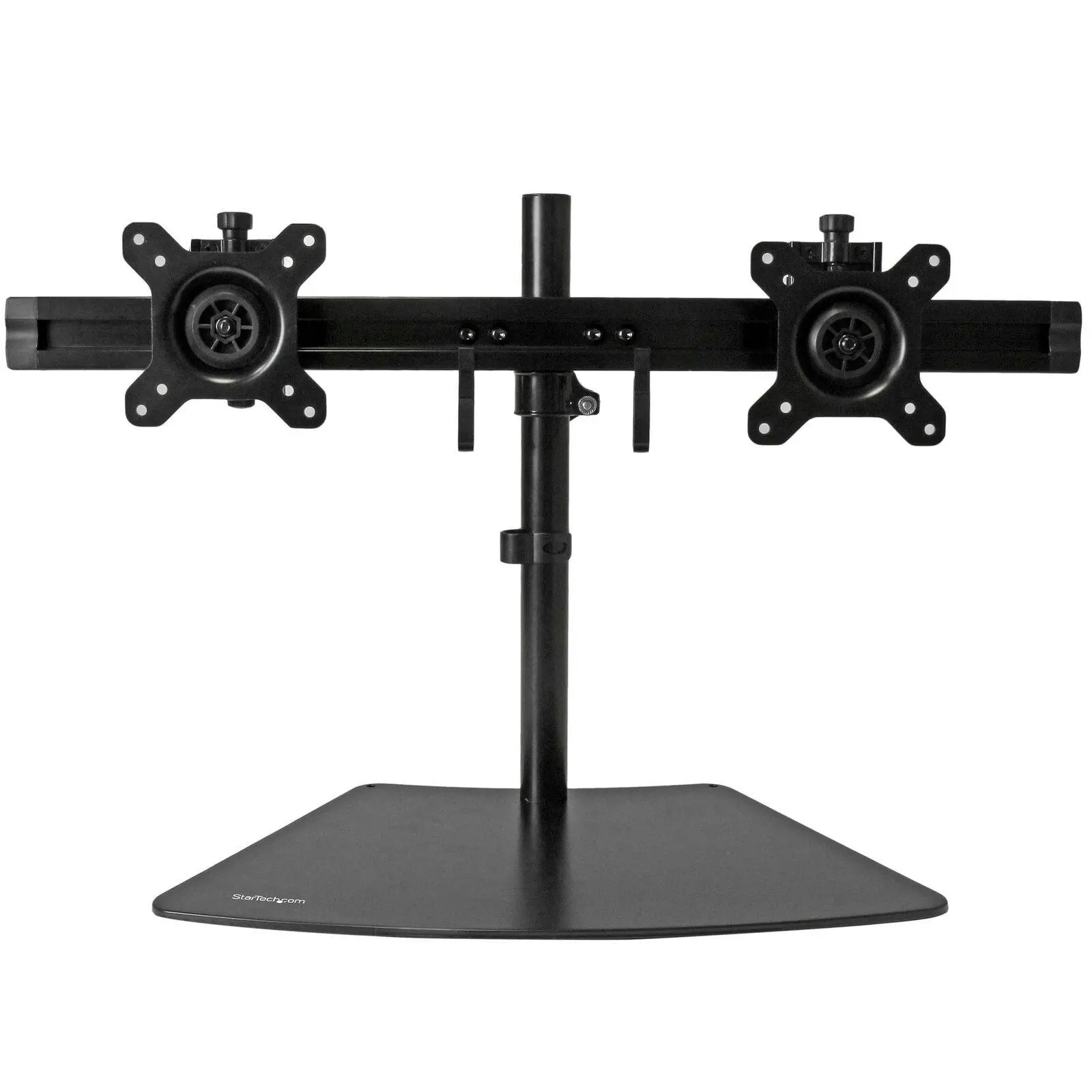 Star Tech Dual Monitor Crossbar Stand VESA 8kg Per Mount for 24in Display Black - Electronics
