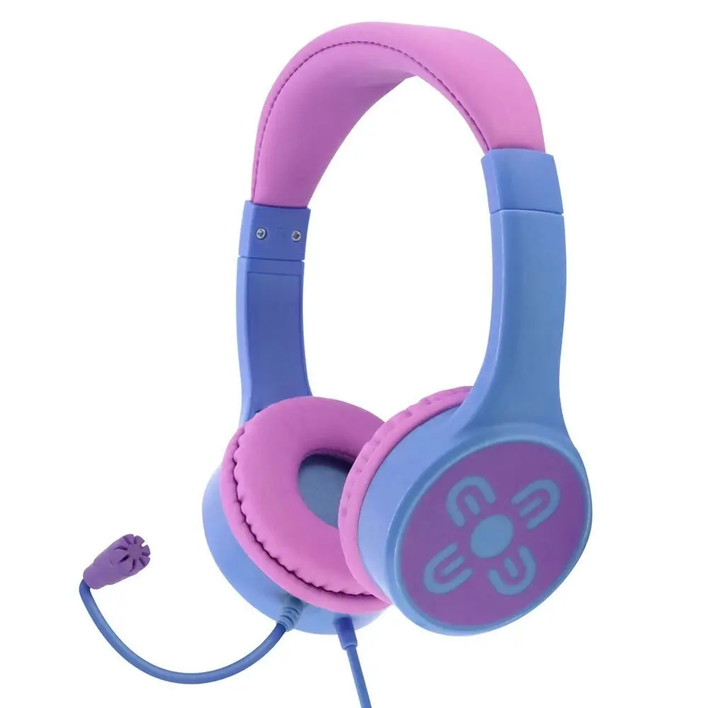 Moki ChatZone Pink/Purple Kids Adjustable Microphone Headphones Boom - Electronics