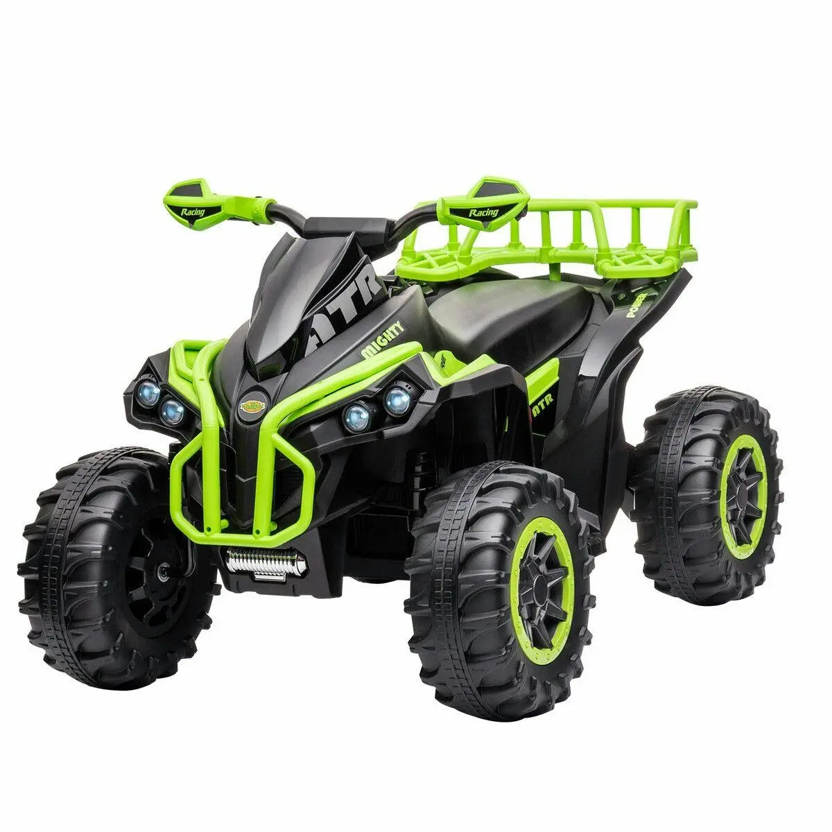 Kidbot Electric Ride On Car Kids Vehicle Toy ATV Quad Bike 4 Wheeler 12V Motorised Rechargeable Battery MP3 USB LED Childrens - Toys & Games