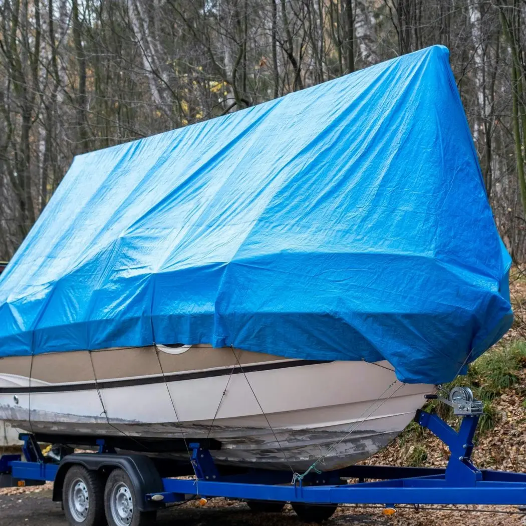 Manan Heavy Duty Tarp Tarpaulin 200GSM Camping Tent Cover Waterproof 3.05x6.10m - Hardware