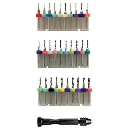 31pc Tungsten Micro Drill Bit Set - Hardware