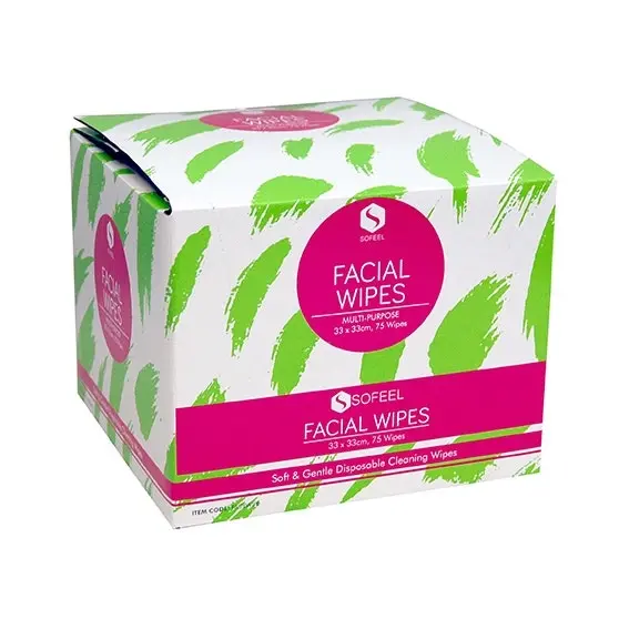 Sofeel Lint Free Facial Wipes 33 x 33cm 75 Pack - Beauty