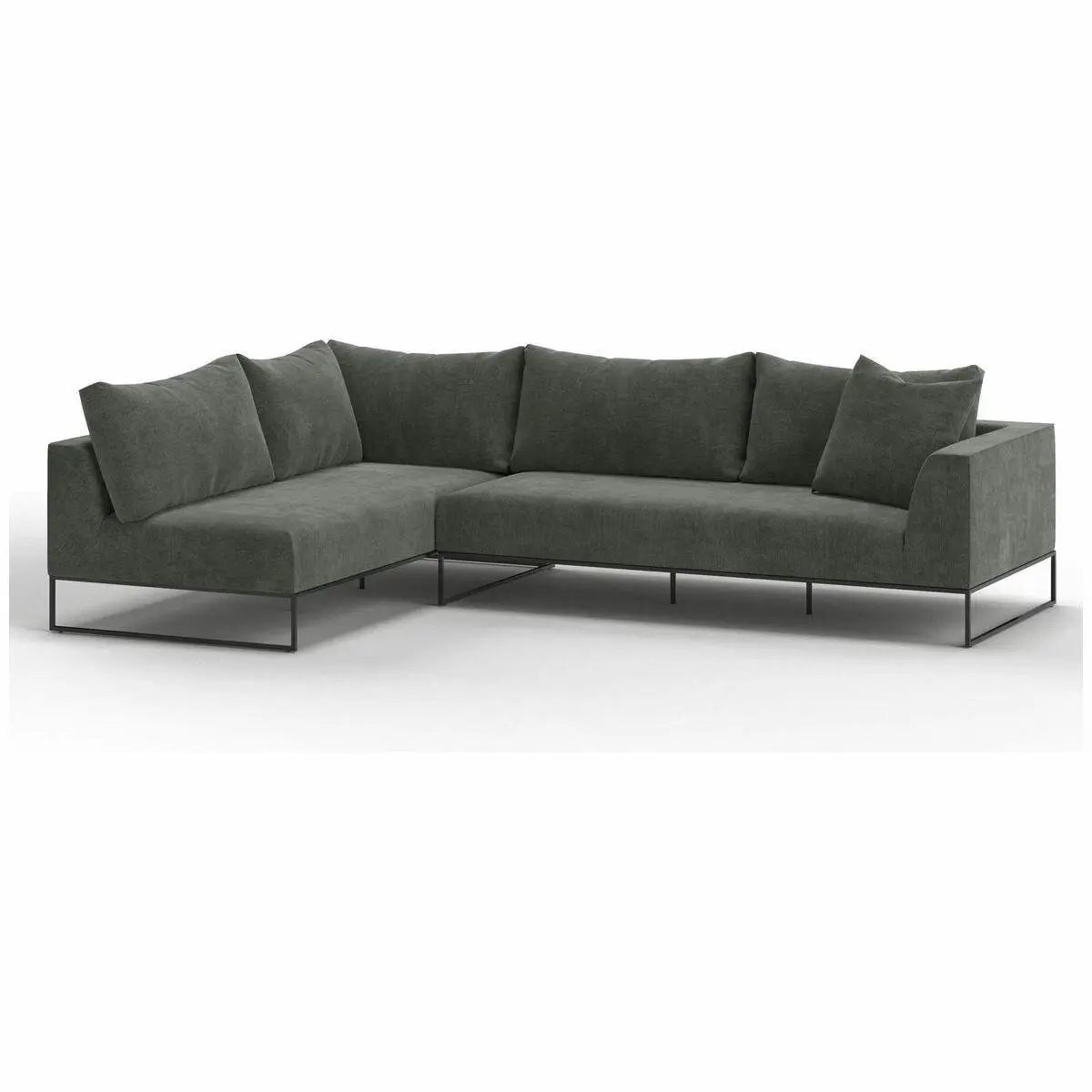 Kalona Vaeroy Modular Four Seater Right Facing Sofa Pewter - Furniture