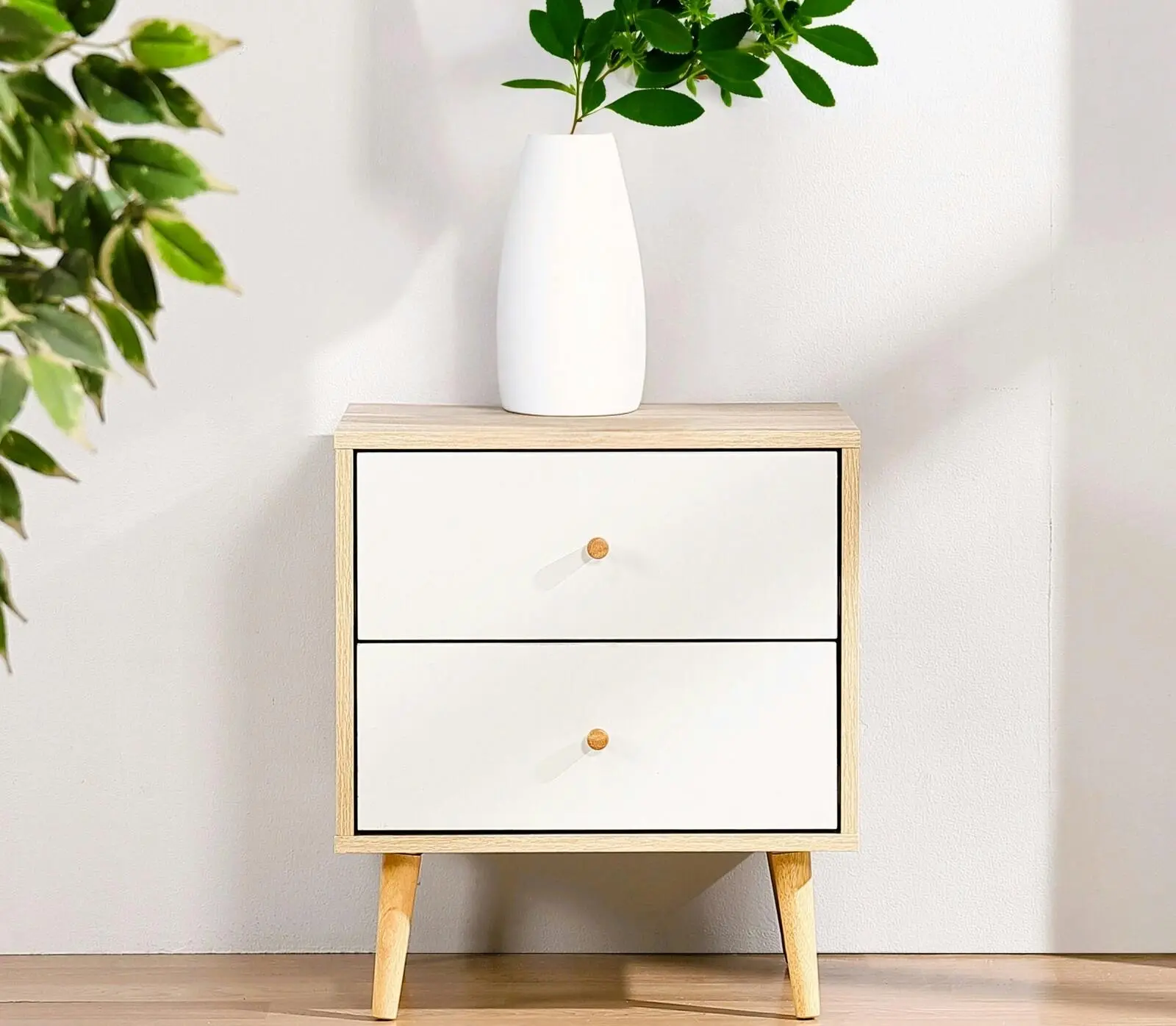 Adriana Bedside Table with Dresser Elegant Nightstand for Stylish Bedroom Storage - Furniture