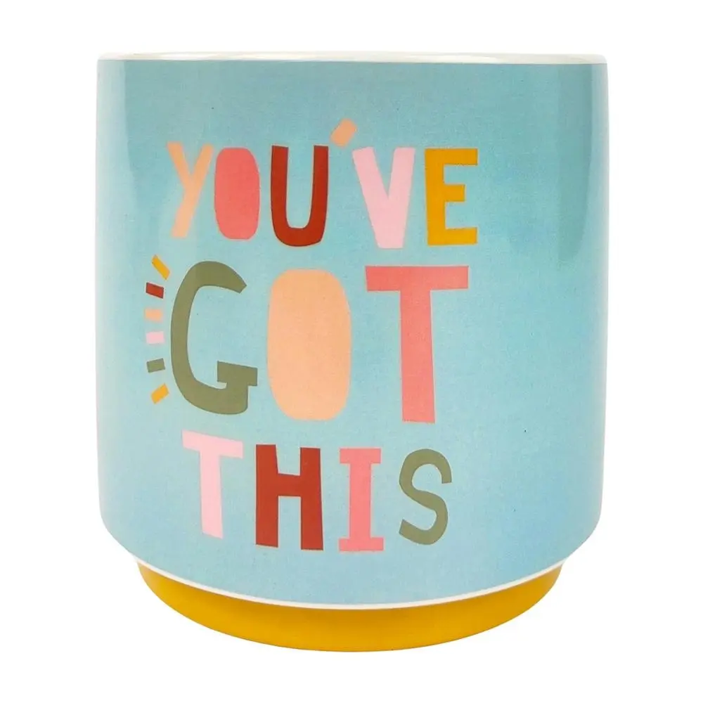 Urban 13cm Funky Quote Youve Got This Ceramic Planter Garden Plant Pot Blue - Home & Garden