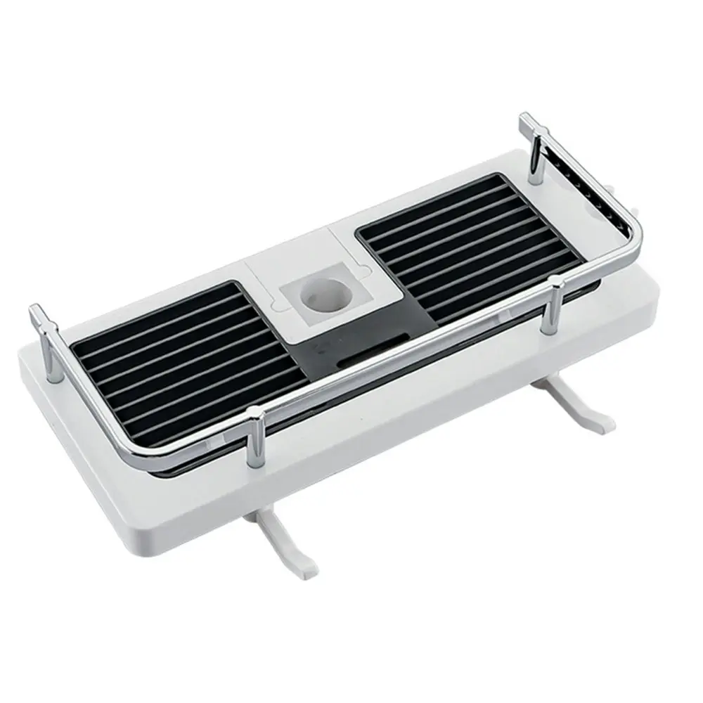 2Pcs Bathroom Rod Shower Storage Shampoo Tray Shelf Toilet Bathroom Accessories - Home & Garden